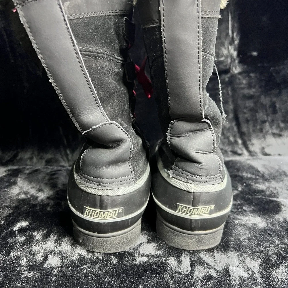 Khombu North Star 146730 Womens 11 M Winter Boots Black Waterproof Snow Boots